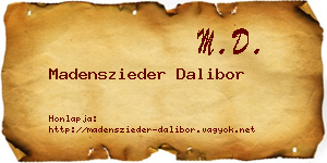 Madenszieder Dalibor névjegykártya